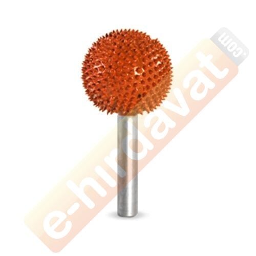 SABURTOOTH 6S1-90 Yuvarlak Top Tipi Kalın Diş Ahşap Törpü (Sap:6 mm)