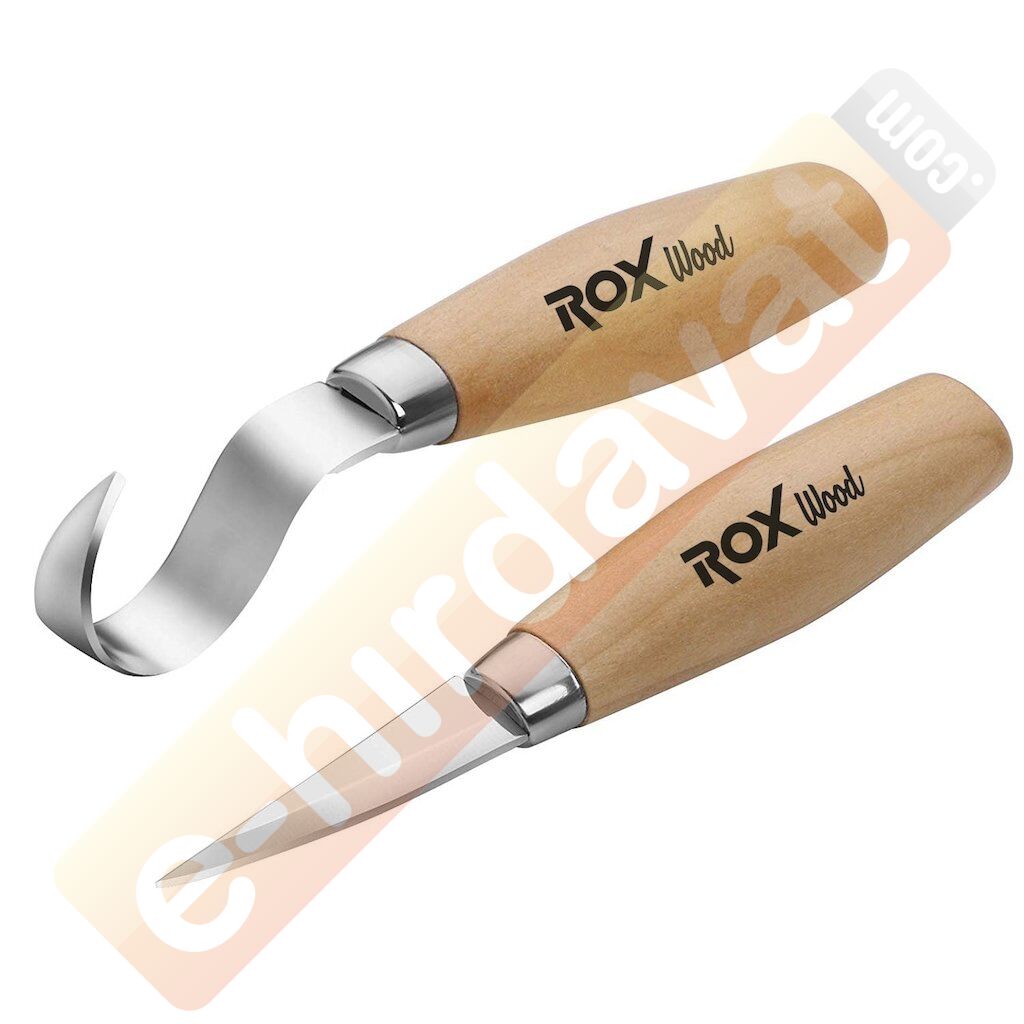 ROX Wood 2 Parça Kaşık Oyma Seti (153ROX184505)
