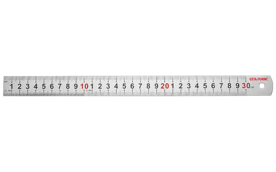 CETA-FORM P15-030 Çelik Cetvel 30 cm.