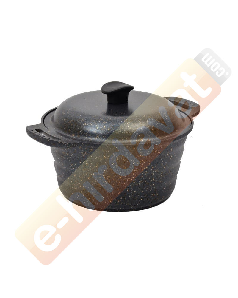 NURGAZ Granit Döküm Kamp Tenceresi 24 cm