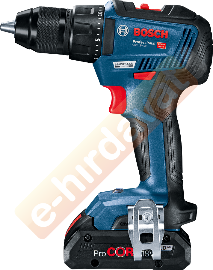 Bosch Profesyonel Seri Bosch Professional GSR 18V-50 Akülü Delme Vidalama Makinesi