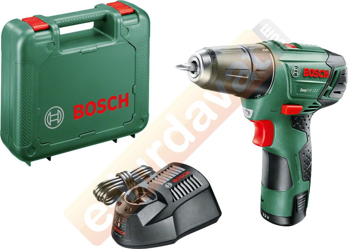 Bosch Easy Drill 12-2 Akülü Delme/Vidalama Makinesi 2,5 AH (Tek Akü)