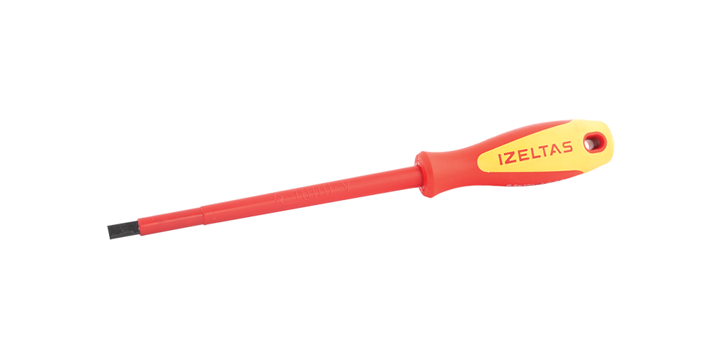 İZELTAŞ 1000V Düz İzoleli Elektrikçi Tornavida 2.5x75 (4140 17 2575)