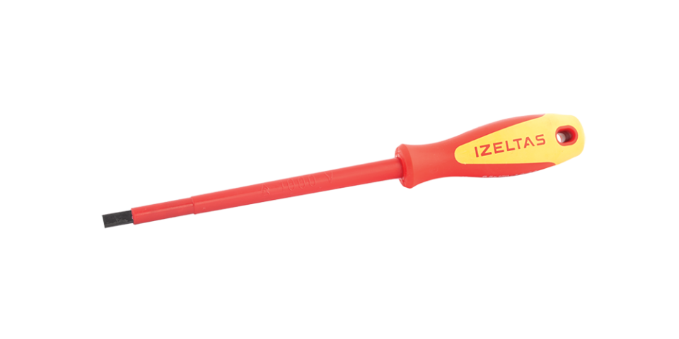 İZELTAŞ 1000V Düz İzoleli Elektrikçi Tornavida 2.5x75 (4140 17 2575)