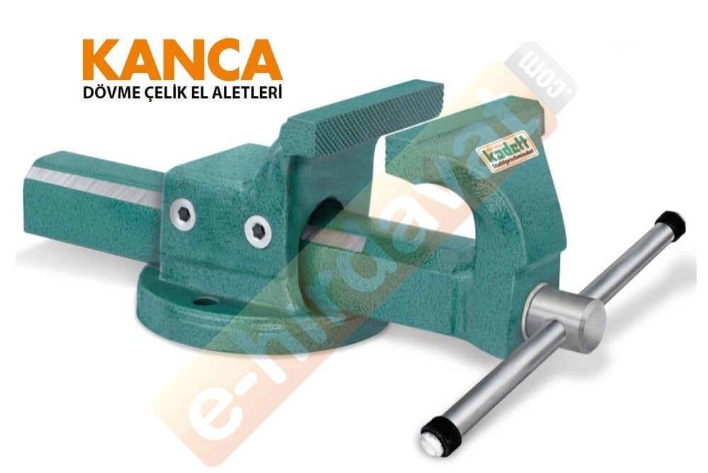 KANCA Kadett Tesviyeci Sabit Dövme Çelik Mengene 125 mm