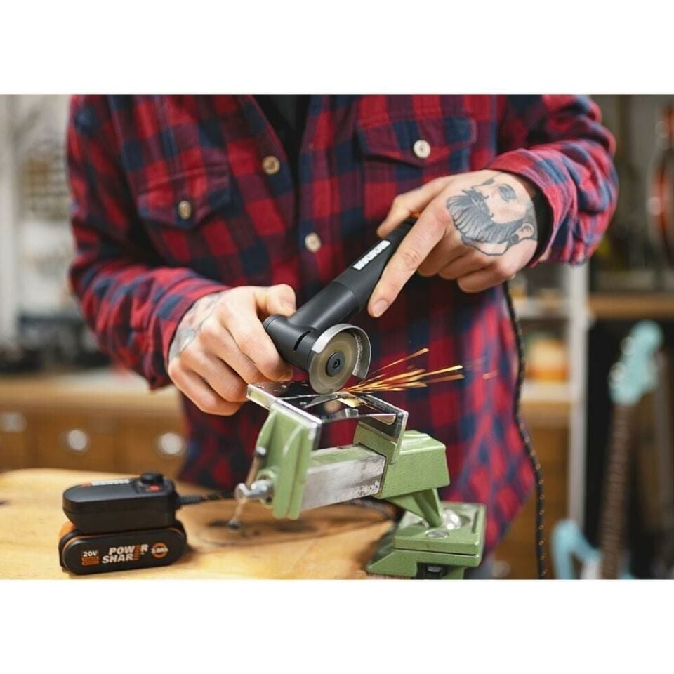 WORX WX990 MakerX 20 Volt Kombo Gravür ve Taşlama Seti