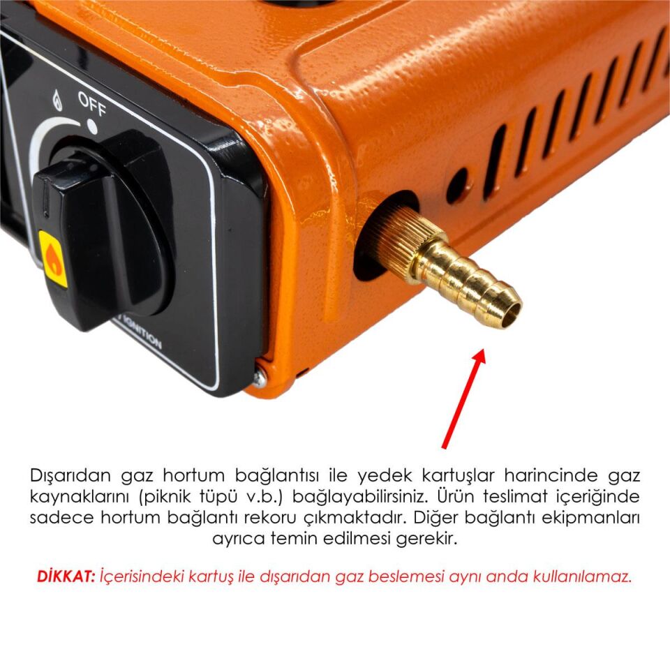 ROX Camping Portatif Kamp Ocağı Turuncu (153CAMP0189)