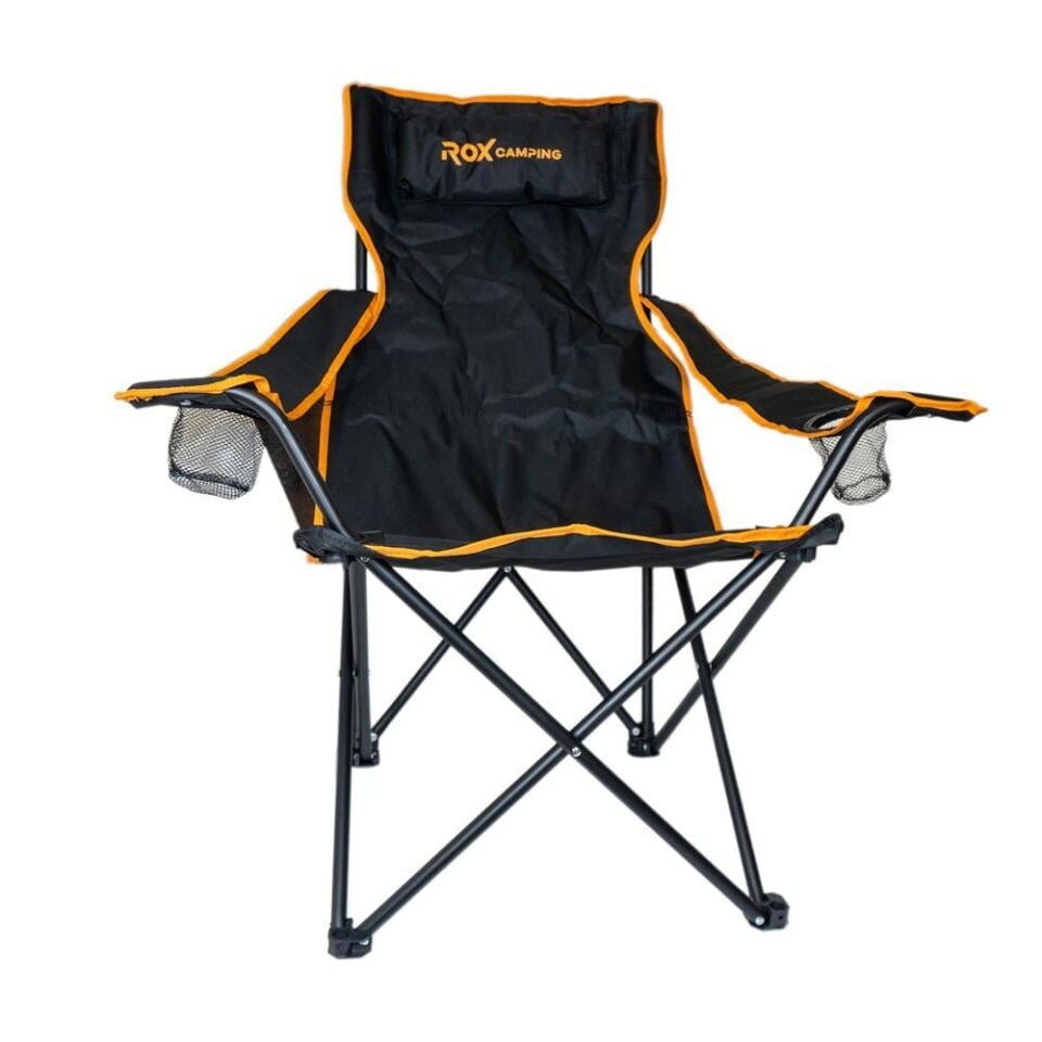 ROX Camping Siyah Katlanır Kamp Sandalyesi (153CAMP0315)