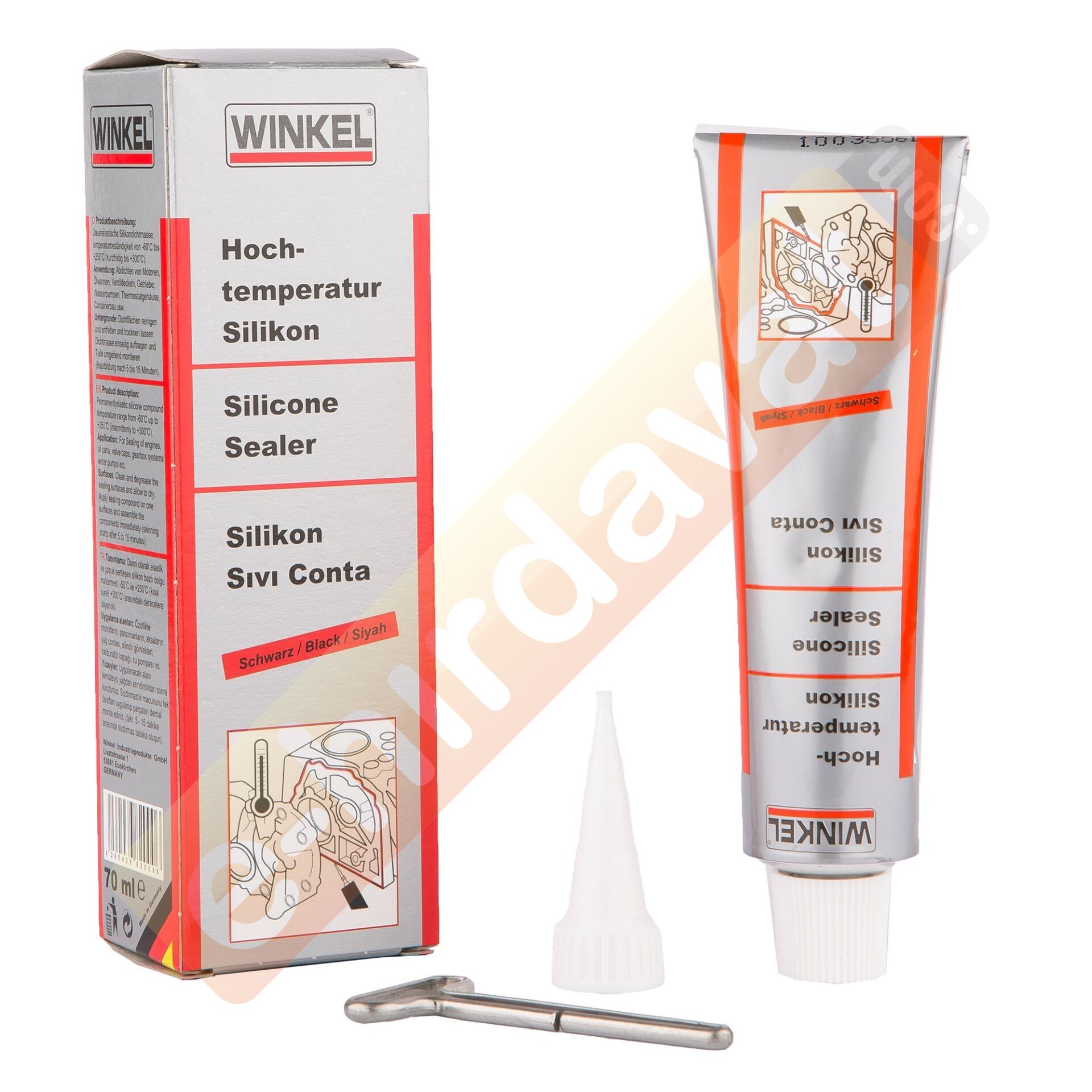 WINKEL Sıvı Conta 70 ml. (SİYAH) (200502)