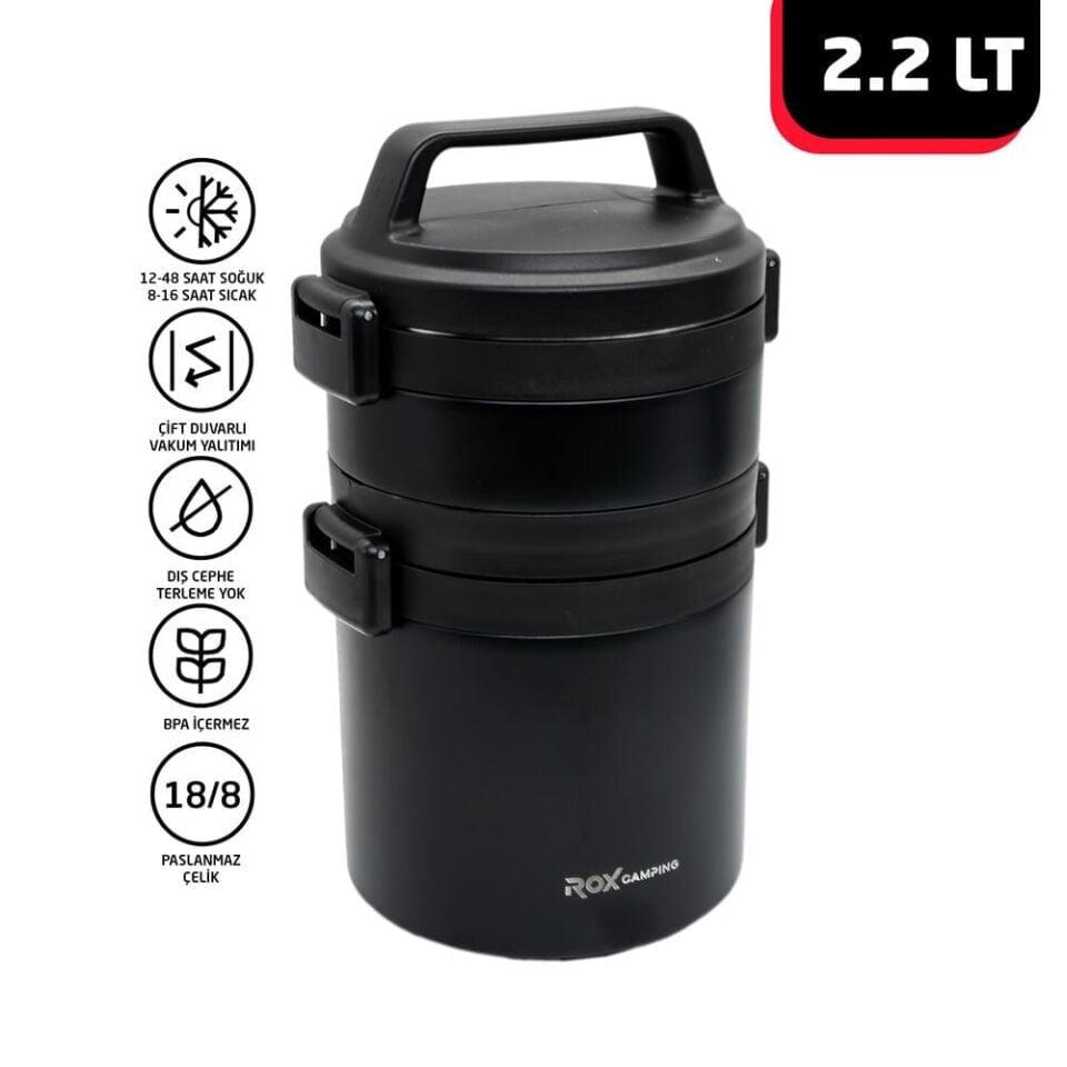 ROX Camping Yemek Termosu 2.2 Litre (153CAMP2200)