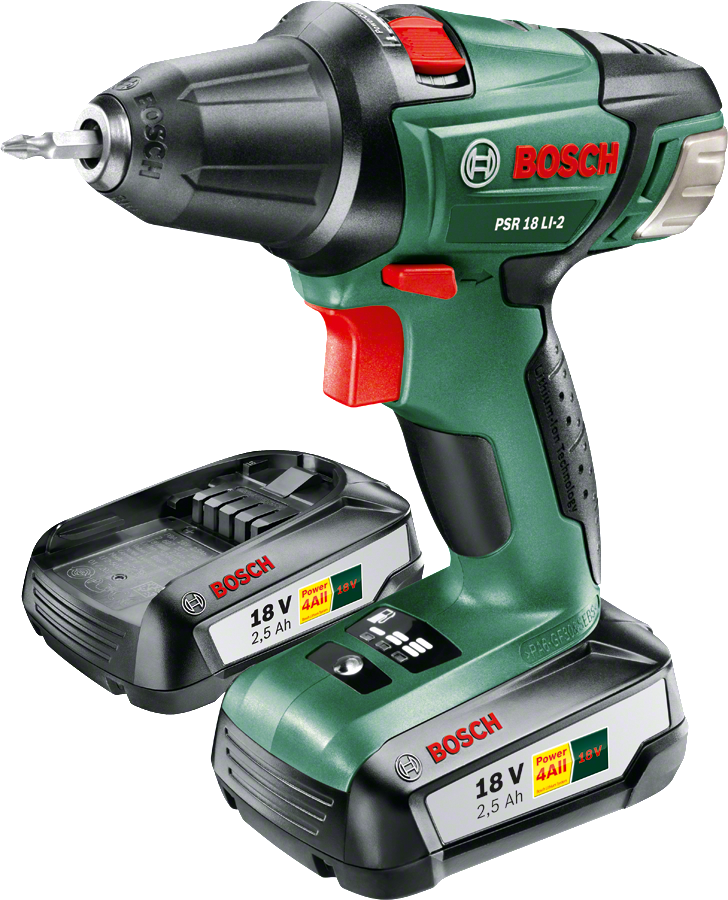 Bosch PSR 18 LI-2 Akülü Vidalama Makinesi - Çift Akülü