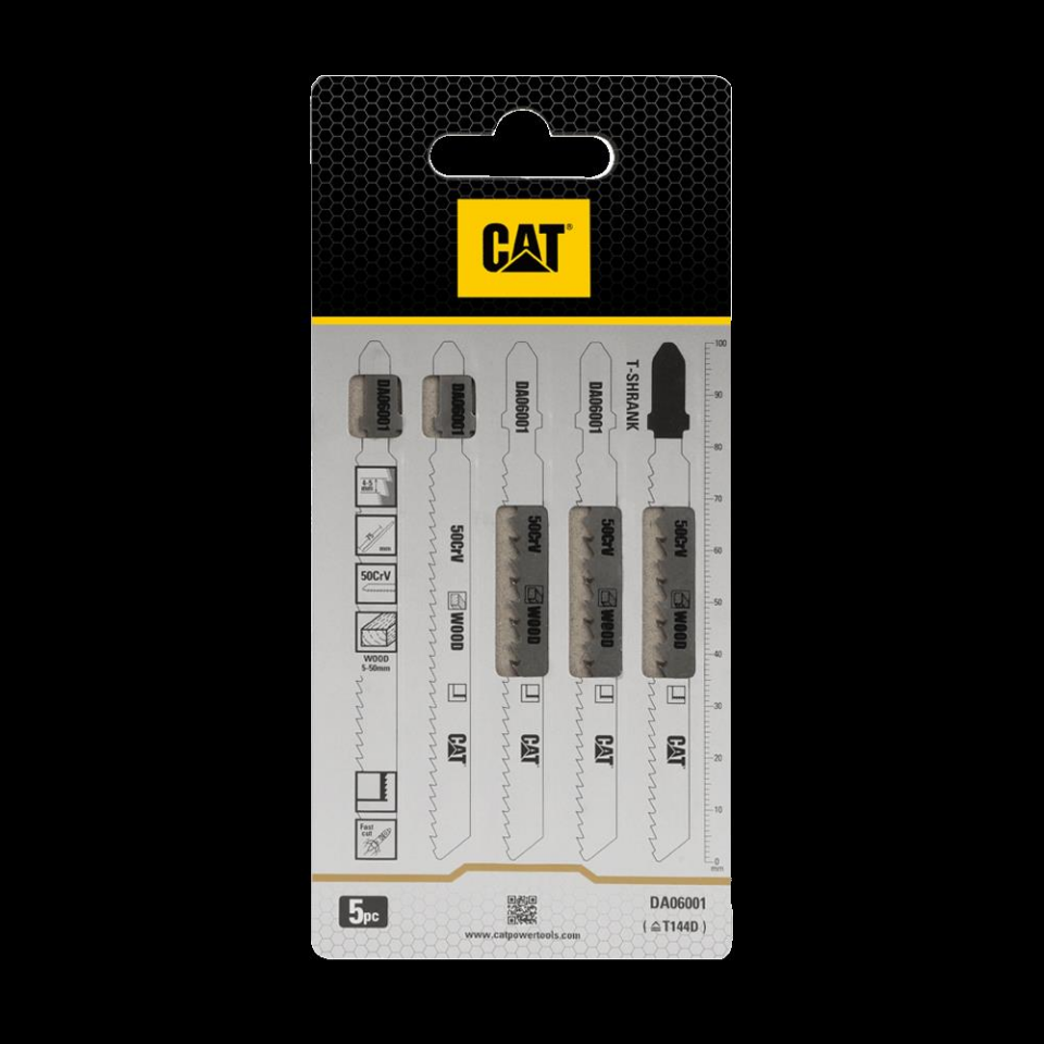 CAT DA06001 5 Parça Profesyonel Ahşap Hızlı/Kaba Kesim Dekupaj Testere Bıçağı, Ucu