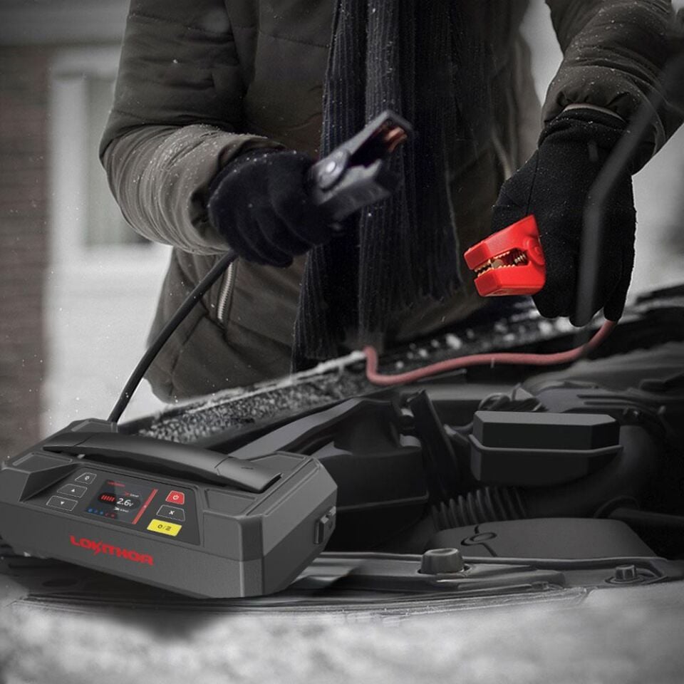 Lokithor JTC4250 12V/220V 4250Amp LiFePO4 Akıllı Akü Test + Akü Takviye + Akü Şarj Cihazı