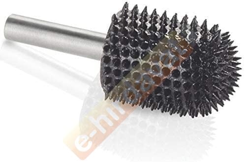 KUTZALL BNX-34-C Ekstra Kalın Diş Oval Başlı Törpü (6.3 mm Sap)