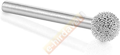 KUTZALL S-14-E Kalın Diş Yuvarlak Top Törpü (3.1 mm Sap)