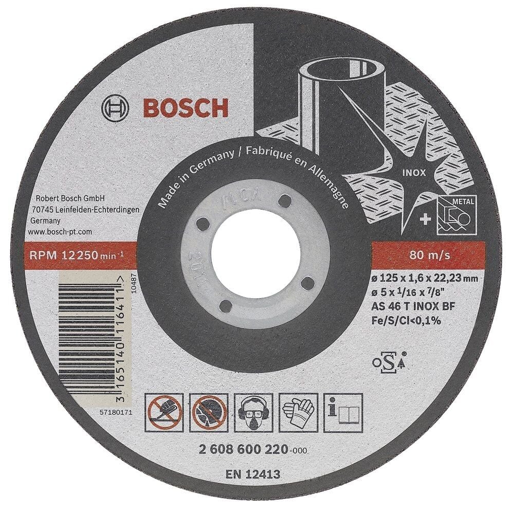 Bosch Aksesuarlar Bosch - 115*1,0 mm Best Serisi Düz Inox (Paslanmaz Çelik) Kesme Diski - Rapido Uzun Ömürlü