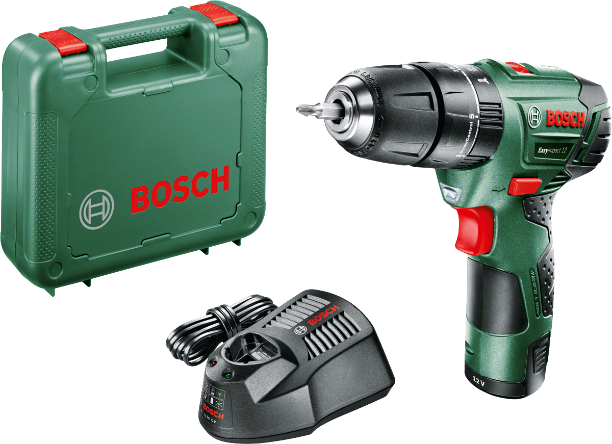 Bosch Easy Impact 12 Darbeli Matkap(2,5 AH Tek Akü)