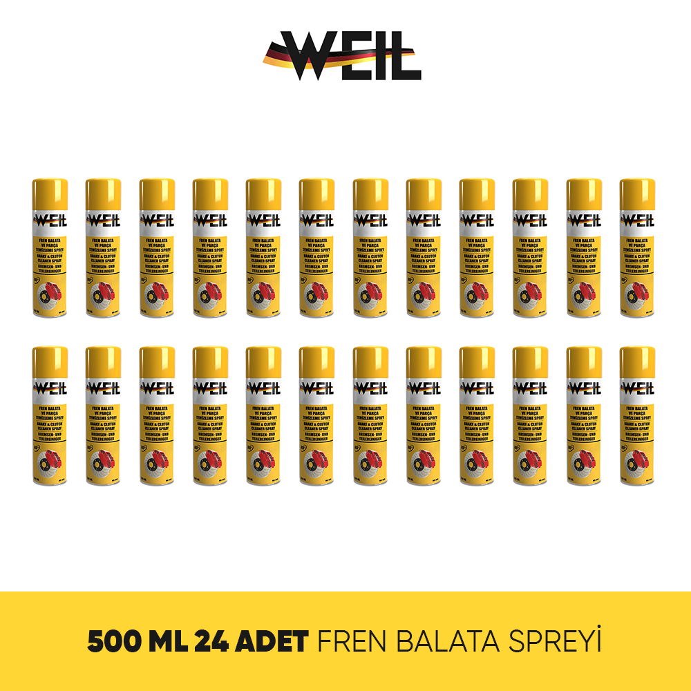 Weil Fren Balata ve Genel Temizleyici Sprey 500ml - 24'lü Paket