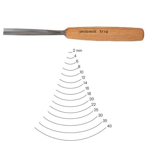 Pfeil Yarım Oluk Iskarpela Oluk No: 7 - 4mm