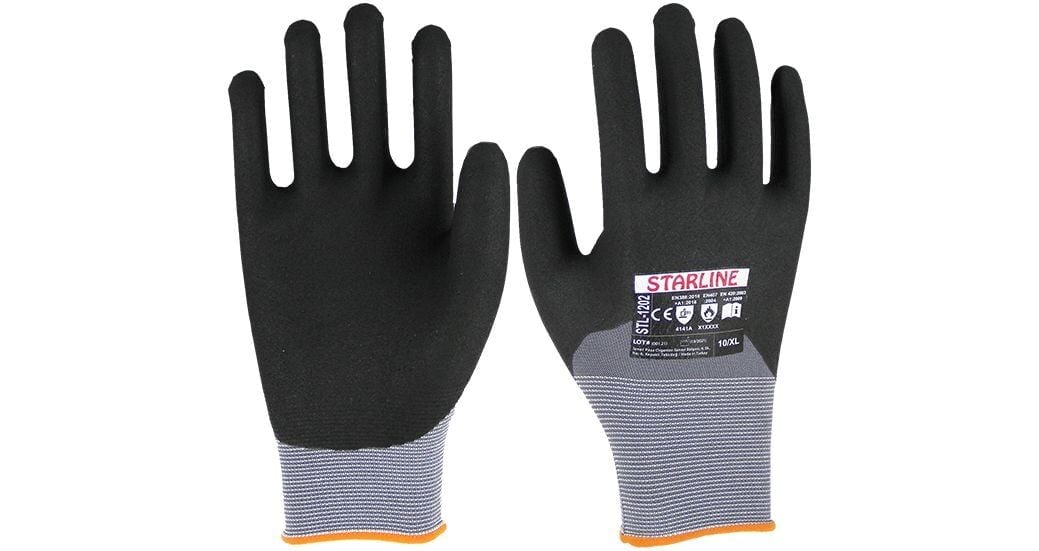 STARLİNE STL-1202 Nitril Köpük Eldiven 10 Numara