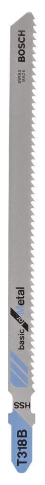 Bosch Aksesuarlar Bosch - Ekonomik Seri Metal İçin T 318 B Dekupaj Testeresi Bıçağı - 5'Li Paket