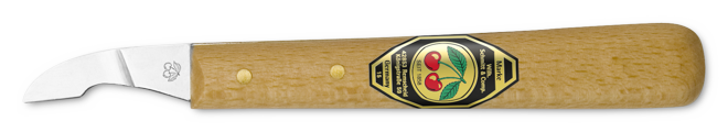 KIRSCHEN Two Cherries Kısa Eğri Ağızlı Ahşap Oyma Bıçağı (3351000)