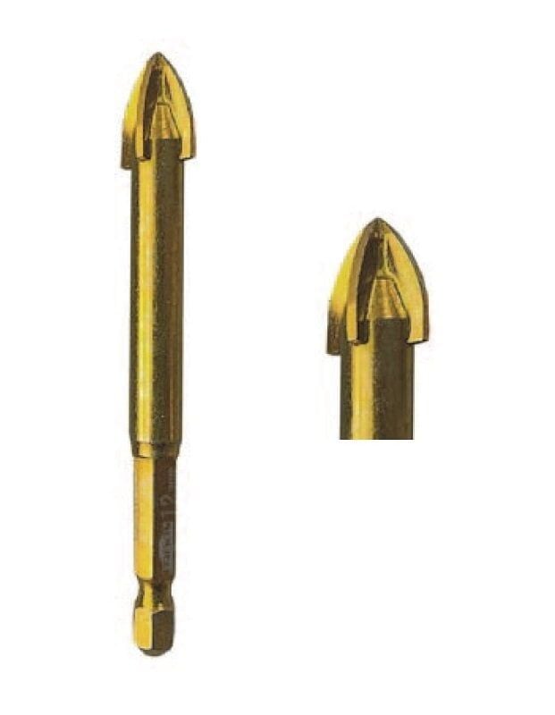 KRISTAL Ok Tipi Elmas Matkap Ucu 12 mm (Granit - Seramik - Cam Delme)