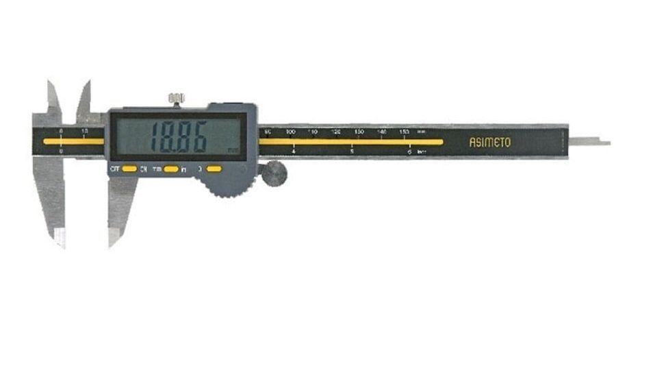 ASİMETO Büyük Ekranlı Dijital Kumpas 200 mm (306087)