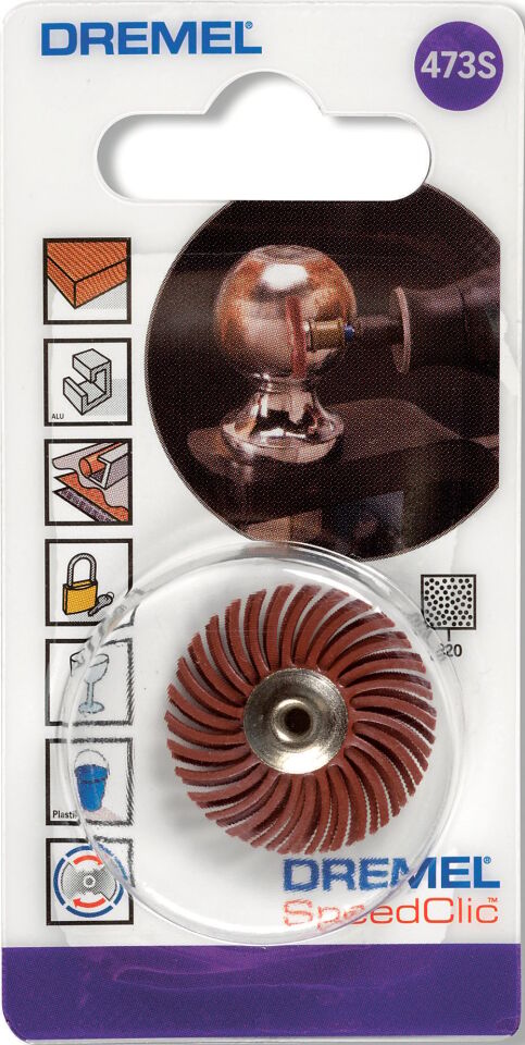 Dremel® EZ SpeedClic: Detay Aşındırıcı Fırça 220 kumlu (473S)