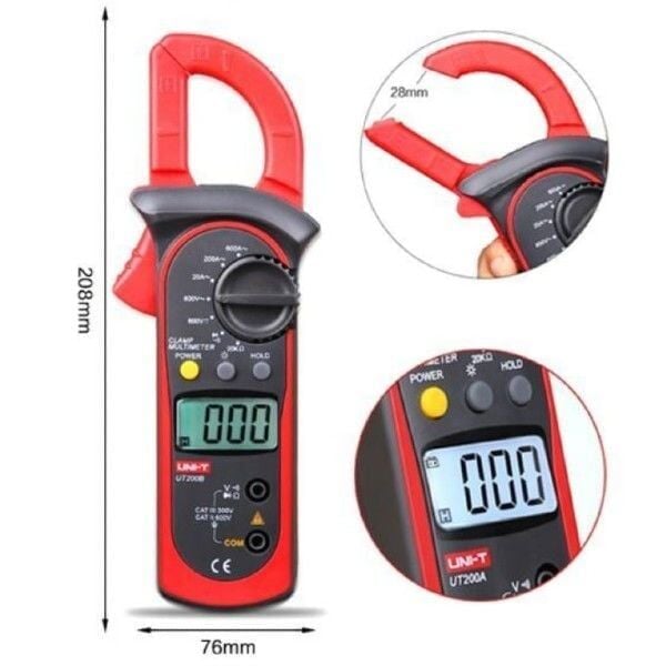 UNIT UT-200A Pensampermetre 200 Amper