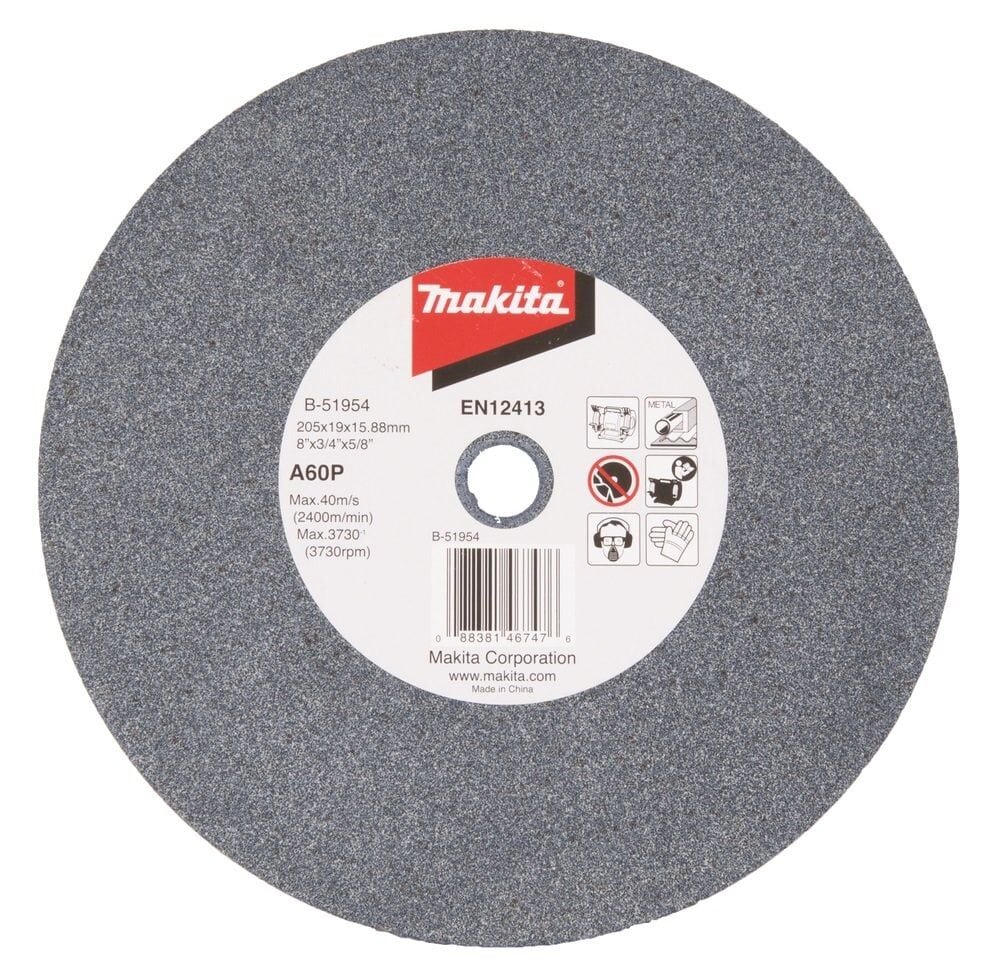 MAKİTA 205x19x15,8 mm NK Bileme Taşı 60 kum GB 801  İçin (B-51954)