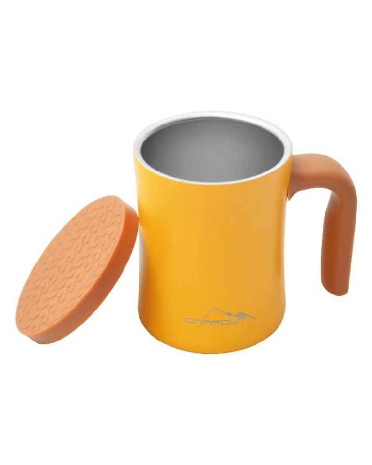 NURGAZ Campout Çift Katmanlı Termos Kupa Sarı (NG 174-S)