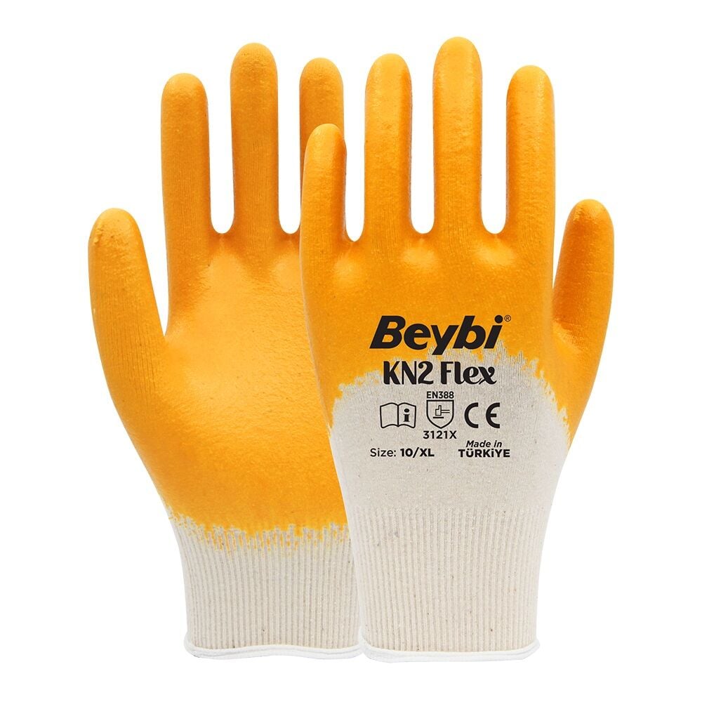 BEYBİ Kn2 Flex Nitril İş Eldiveni 10 Numara (1 Çift)
