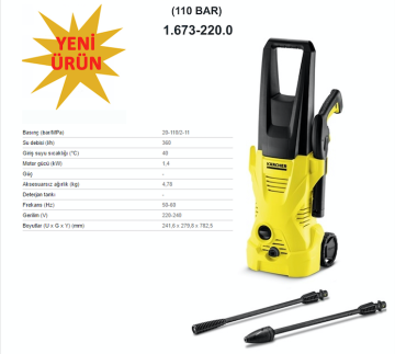 Karcher K2 EU Basınçlı Yıkama Makinası