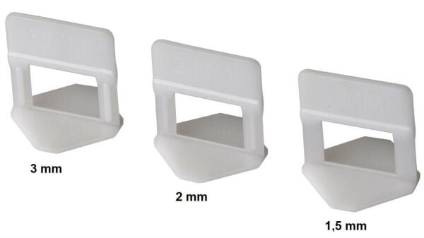 KRİSTAL Fayans - Seramik Seviye Klipsi 2.0 mm (250'li Paket)