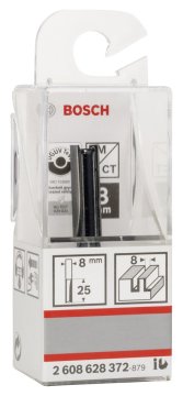 Bosch Standard W Çift Oluk Düz Freze 8*8*56 mm