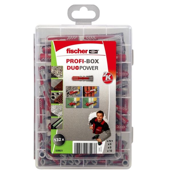 FISCHER PROFI-BOX DuoPower Dübel Seti 132 Parça (538621)