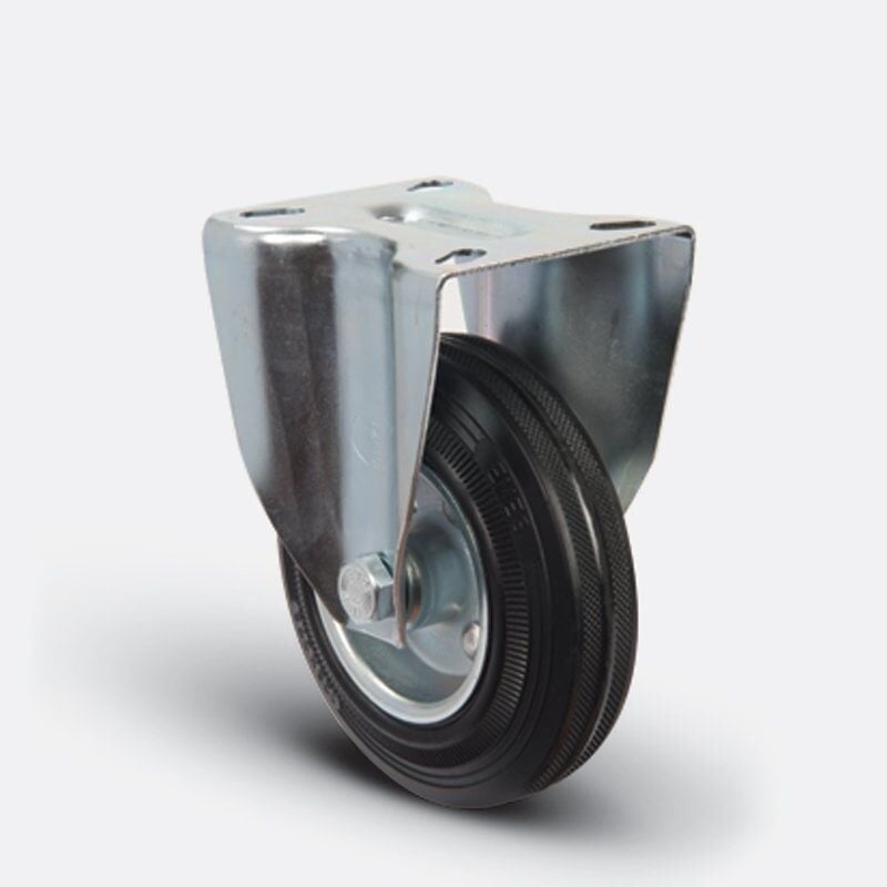 EMES EM02 SPR 100 Sabit Lastik Tekerlek 100 mm