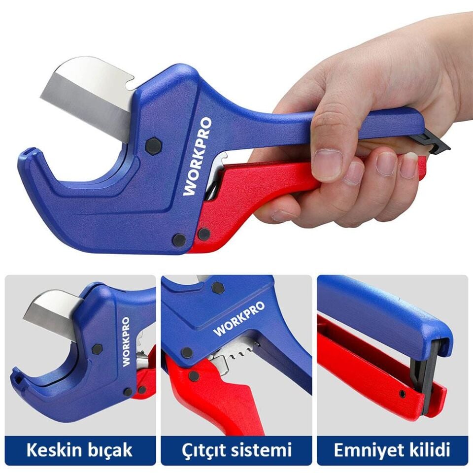 WORKPRO PPRC Plastik Boru Kesme Makası 60.5 mm (WP301007)