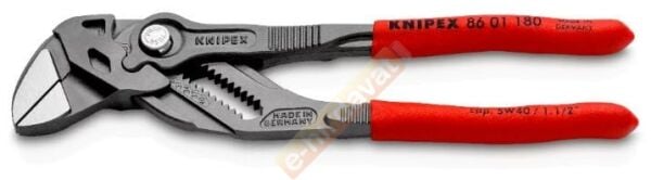 KNIPEX Düz Ağızlı Rekor Fort Pense Buton Ayarlı 180 mm (8601180)