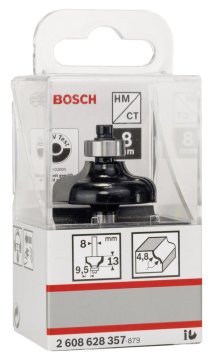 Bosch Aksesuarlar Bosch - Standard Seri Ahşap İçin Çift Oluklu Sert Metal Kenar Biçimlendirme Frezesi 8*31,8*54mm