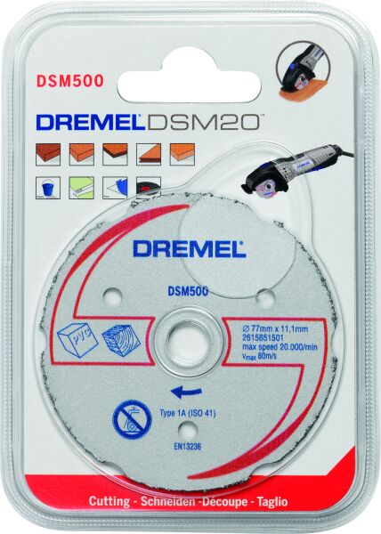 Dremel  DSM20 Çok Amaçlı Kesme Diski 77mm / 2615S500JA