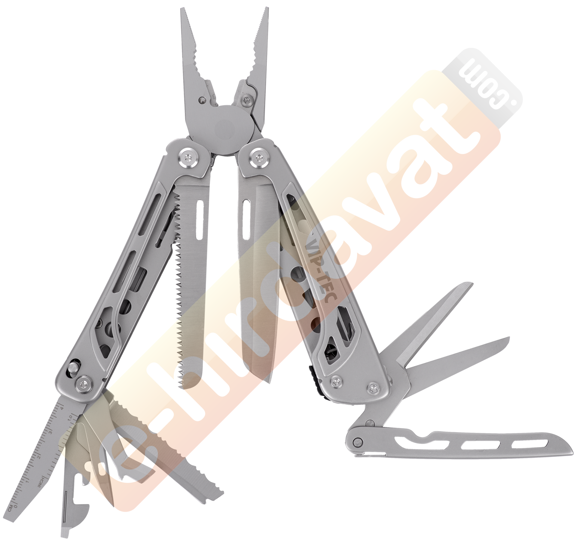 VIPTEC VT875195 20 Fonksiyona Sahip MultiTool Çok Amaçlı Katlanabilir Çakı+Pense