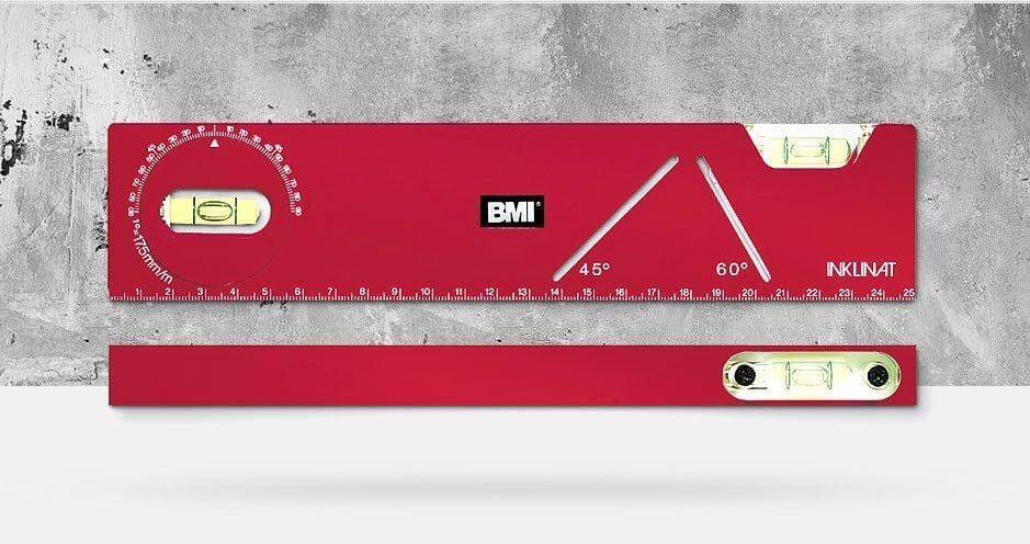 BMI 682 Inklinat Açı Ölçerli Cep Tipi Su Terazisi