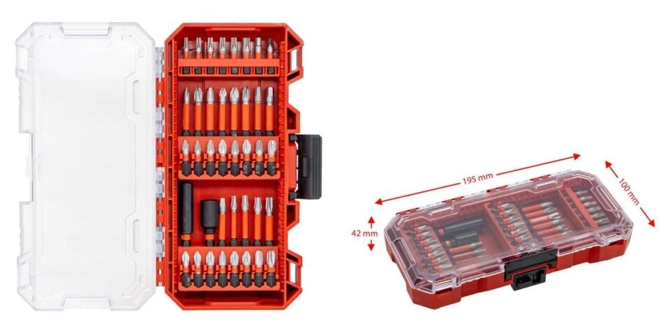 NEXON 6518 Adaptörlü Bits Uç Vidalama Seti 39 Parça