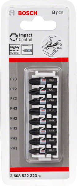 Bosch Impact Ctrl 8'li T15-T40,25mm