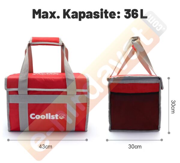 Coolist CL36R 36 Litre Katlanabilir Termos Bez Çanta / Buzluk