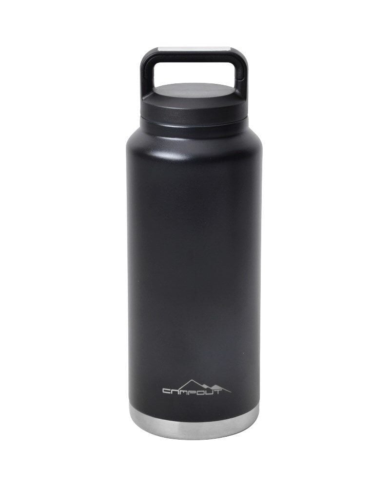 NURGAZ Campout Çift Katmanlı Termos Siyah 1000 ml (NG 163)