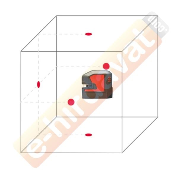 LEICA LINO P5 Duvarcılar için 5 Noktalı Şakül Lazer Terazi