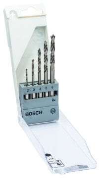 Bosch Ahşap Matkap Ucu Set 2-6 mm 1/4 Hex Şaft